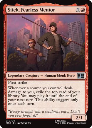 Stick, Fearless Mentor (MSC-706) - Commander: Marvel Super Heroes | Grognard Games