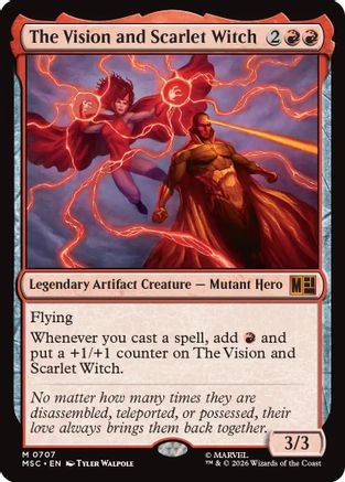 The Vision and Scarlet Witch (MSC-707) - Commander: Marvel Super Heroes Foil | Grognard Games