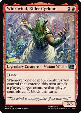 Whirlwind, Killer Cyclone (MSC-709) - Commander: Marvel Super Heroes | Grognard Games