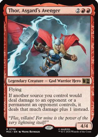 Thor, Asgard's Avenger (MSC-756) - Commander: Marvel Super Heroes Foil | Grognard Games