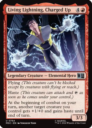 Living Lightning, Charged Up (MSC-764) - Commander: Marvel Super Heroes | Grognard Games