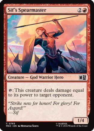 Sif's Spearmaster (MSC-765) - Commander: Marvel Super Heroes | Grognard Games