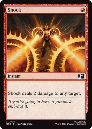 Shock (MSC-809) - Commander: Marvel Super Heroes Foil | Grognard Games