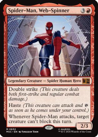 Spider-Man, Web-Spinner (MSC-832) - Commander: Marvel Super Heroes Foil | Grognard Games