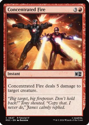 Concentrated Fire (0847) (MSC-847) - Commander: Marvel Super Heroes | Grognard Games