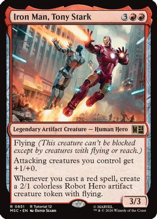 Iron Man, Tony Stark (0851) (MSC-851) - Commander: Marvel Super Heroes | Grognard Games