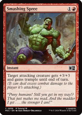 Smashing Spree (0856) (MSC-856) - Commander: Marvel Super Heroes | Grognard Games