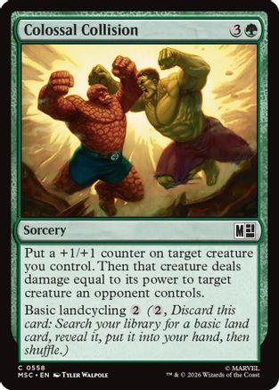 Colossal Collision (MSC-558) - Commander: Marvel Super Heroes | Grognard Games