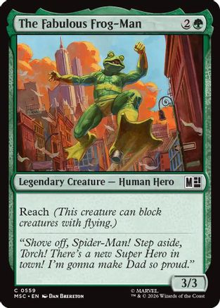 The Fabulous Frog-Man (MSC-559) - Commander: Marvel Super Heroes Foil | Grognard Games