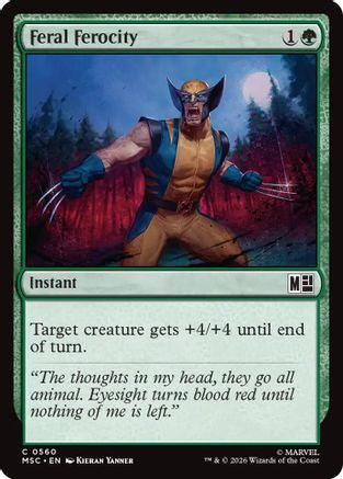 Feral Ferocity (MSC-560) - Commander: Marvel Super Heroes | Grognard Games