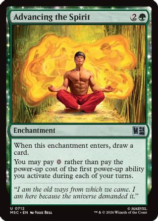 Advancing the Spirit (MSC-712) - Commander: Marvel Super Heroes | Grognard Games