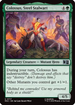 Colossus, Steel Stalwart (MSC-717) - Commander: Marvel Super Heroes | Grognard Games