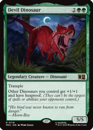 Devil Dinosaur (MSC-719) - Commander: Marvel Super Heroes Foil | Grognard Games