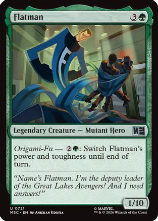 Flatman (MSC-721) - Commander: Marvel Super Heroes Foil | Grognard Games