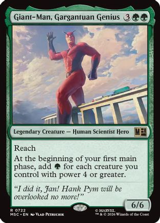 Giant-Man, Gargantuan Genius (MSC-722) - Commander: Marvel Super Heroes Foil | Grognard Games