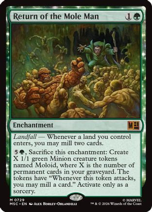 Return of the Mole Man (MSC-729) - Commander: Marvel Super Heroes Foil | Grognard Games