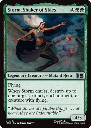 Storm, Shaker of Skies (MSC-733) - Commander: Marvel Super Heroes | Grognard Games