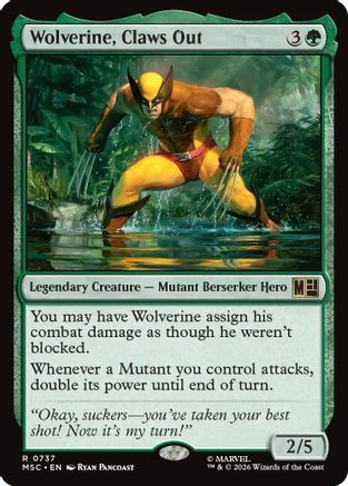 Wolverine, Claws Out (MSC-737) - Commander: Marvel Super Heroes Foil | Grognard Games