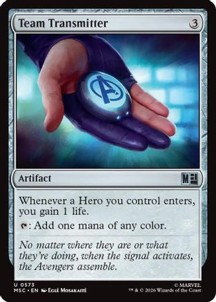 Team Transmitter (MSC-573) - Commander: Marvel Super Heroes | Grognard Games