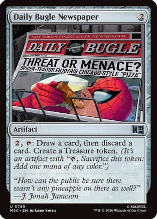 Daily Bugle Newspaper (MSC-749) - Commander: Marvel Super Heroes | Grognard Games