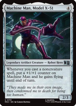 Machine Man, Model X-51 (MSC-751) - Commander: Marvel Super Heroes | Grognard Games
