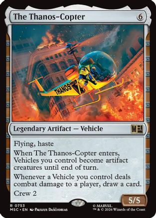 The Thanos-Copter (MSC-753) - Commander: Marvel Super Heroes Foil | Grognard Games