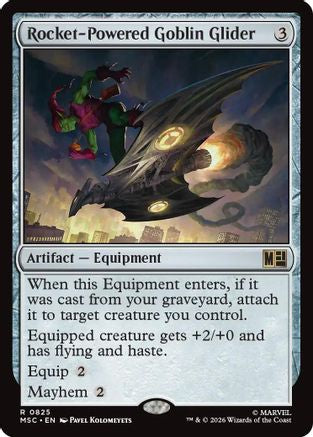 Rocket-Powered Goblin Glider (MSC-825) - Commander: Marvel Super Heroes Foil | Grognard Games