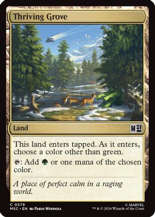 Thriving Grove (MSC-579) - Commander: Marvel Super Heroes Foil | Grognard Games