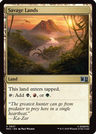 Savage Lands (MSC-827) - Commander: Marvel Super Heroes | Grognard Games