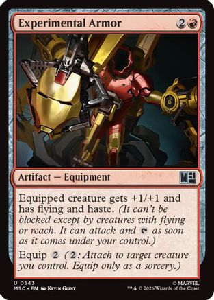 Experimental Armor (MSC-543) - Commander: Marvel Super Heroes Foil | Grognard Games
