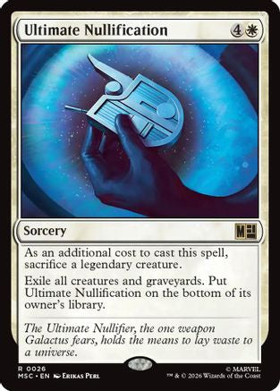 Ultimate Nullification (Surge Foil) (MSC-026) - Commander: Marvel Super Heroes Foil | Grognard Games