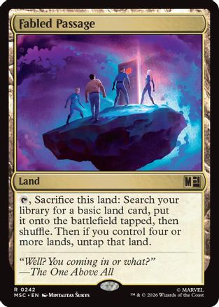 Fabled Passage (Surge Foil) (MSC-242) - Commander: Marvel Super Heroes Foil | Grognard Games