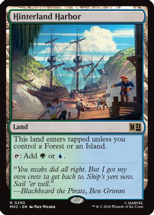 Hinterland Harbor (Surge Foil) (MSC-250) - Commander: Marvel Super Heroes Foil | Grognard Games