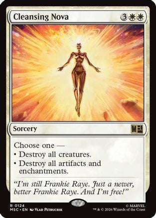 Cleansing Nova (Surge Foil) (MSC-124) - Commander: Marvel Super Heroes Foil | Grognard Games