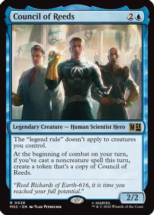 Council of Reeds (Surge Foil) (MSC-028) - Commander: Marvel Super Heroes Foil | Grognard Games