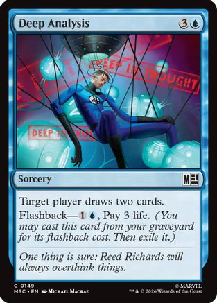Deep Analysis (Surge Foil) (MSC-149) - Commander: Marvel Super Heroes Foil | Grognard Games