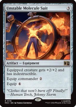 Unstable Molecule Suit (Surge Foil) (MSC-116) - Commander: Marvel Super Heroes Foil | Grognard Games