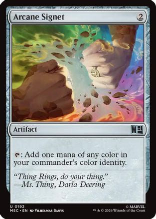 Arcane Signet (0192) (Surge Foil) (MSC-192) - Commander: Marvel Super Heroes Foil | Grognard Games