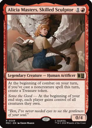 Alicia Masters, Skilled Sculptor (MSC-048) - Commander: Marvel Super Heroes | Grognard Games