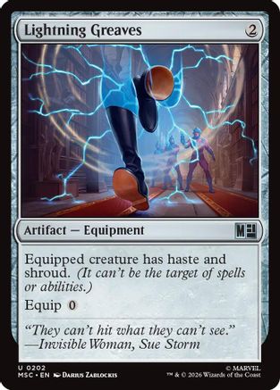 Lightning Greaves (MSC-202) - Commander: Marvel Super Heroes | Grognard Games
