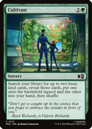 Cultivate (Surge Foil) (MSC-172) - Commander: Marvel Super Heroes Foil | Grognard Games