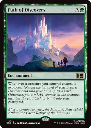 Path of Discovery (Surge Foil) (MSC-179) - Commander: Marvel Super Heroes Foil | Grognard Games