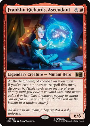 Franklin Richards, Ascendant (Surge Foil) (MSC-052) - Commander: Marvel Super Heroes Foil | Grognard Games