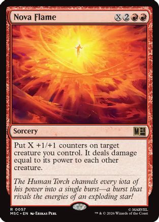 Nova Flame (MSC-057) - Commander: Marvel Super Heroes | Grognard Games