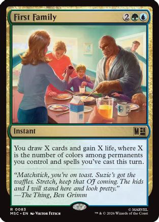 First Family (MSC-083) - Commander: Marvel Super Heroes | Grognard Games