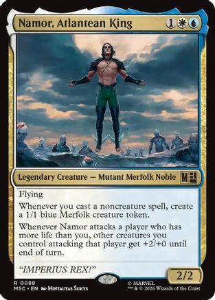 Namor, Atlantean King (MSC-088) - Commander: Marvel Super Heroes | Grognard Games