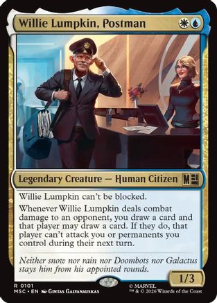 Willie Lumpkin, Postman (MSC-101) - Commander: Marvel Super Heroes | Grognard Games