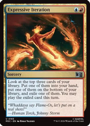 Expressive Iteration (Surge Foil) (MSC-183) - Commander: Marvel Super Heroes Foil | Grognard Games