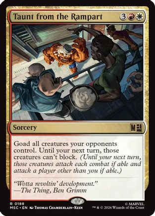 Taunt from the Rampart (MSC-188) - Commander: Marvel Super Heroes | Grognard Games