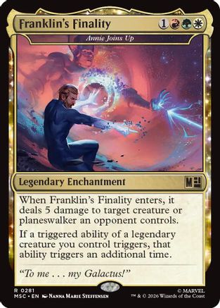 Franklin's Finality - Annie Joins Up (Surge Foil) (MSC-281) - Commander: Marvel Super Heroes Foil | Grognard Games